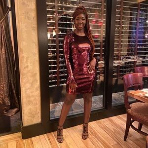 Michael Kors, Mini Bronze Sequin dress